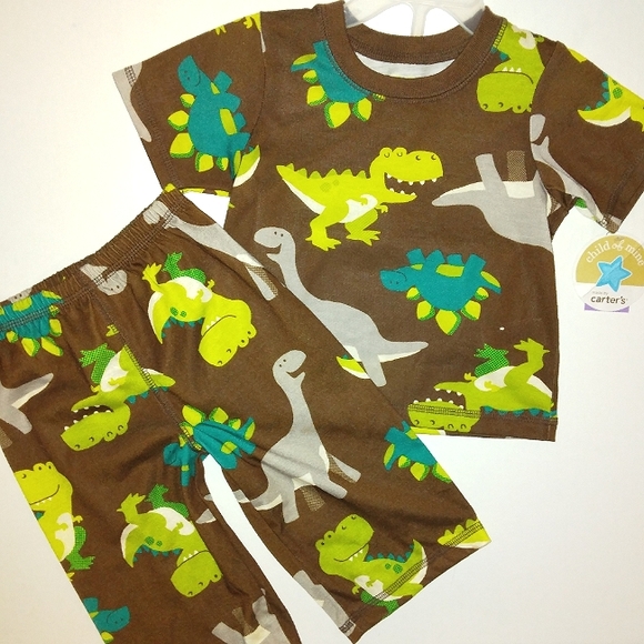 NWT☆Child Of Mine☆By CARTER'S☆Boy's Dinosaur 2pc Pajama Set☆12M - Picture 6 of 8